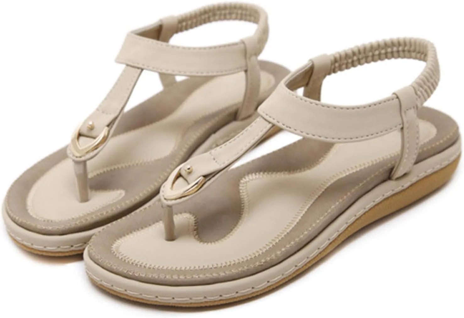 Sandals for Women Arch Support Open Toe Soft Beach Slip-On Wedge Platform with Twist Knot Bow Summer Non Slip Dressy Flat Bohemian Sandals Comfortable Slip-on Sole Casual Outdoor Shoes 2025