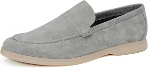 Santimon Mens Dress Shoes Loafers Slip-Ons Suede Slippers Fashion Casual Business Prom Penny Loafers Boat Walking Summer Shoes