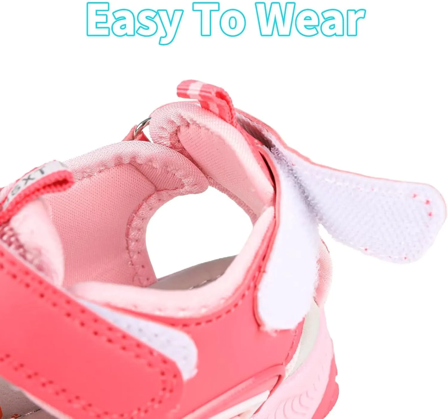 seannel Kids Athletic Sandals Boys and Girls Outdoor Hiking Sports Closed-Toe Sandal Pool Beach Shoes Summer Water shoes