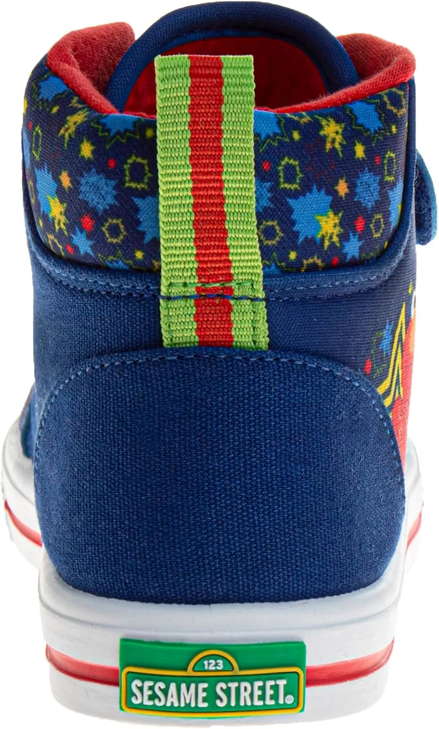 Sesame Street Elmo Shoes, Hi Top Sneaker with Laces, for Toddlers and Kids, Size 6 to 12