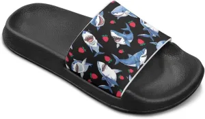 Shark Kids Slide Sandals Quick Drying Pool Slides for Boys Girls