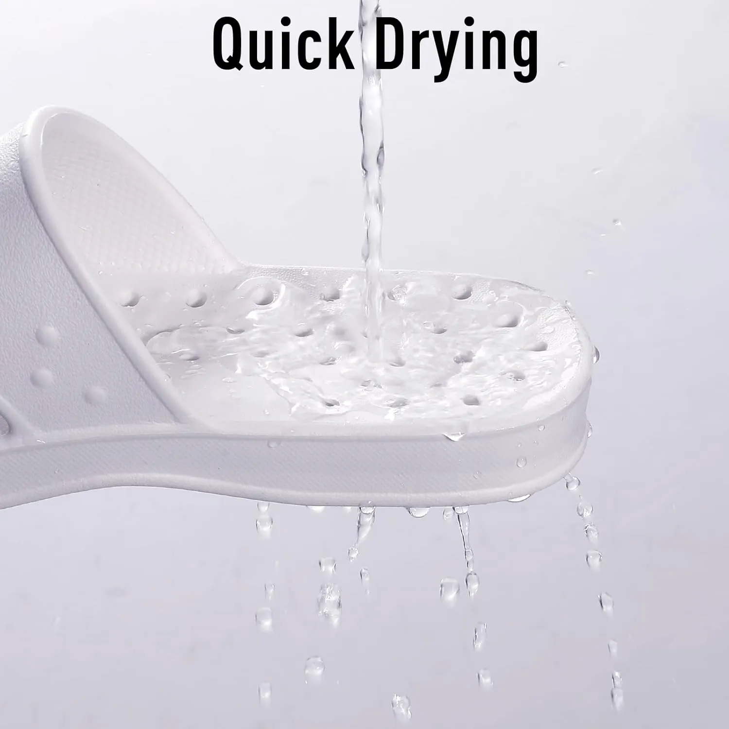 shevalues Shower Shoes for Women with Arch Support Quick Drying Pool Slides Lightweight Beach Sandals with Drain Holes