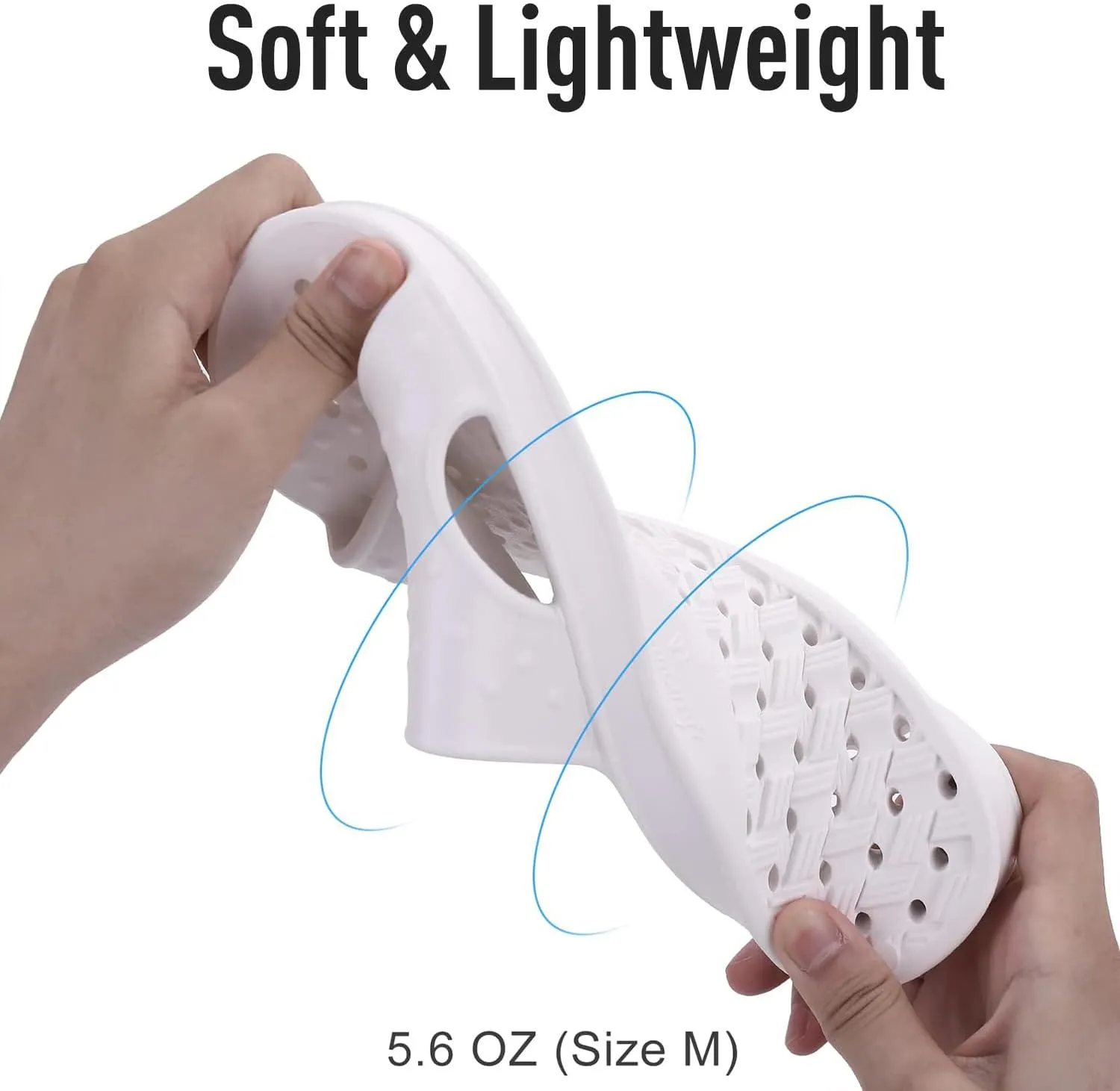 shevalues Shower Shoes for Women with Arch Support Quick Drying Pool Slides Lightweight Beach Sandals with Drain Holes
