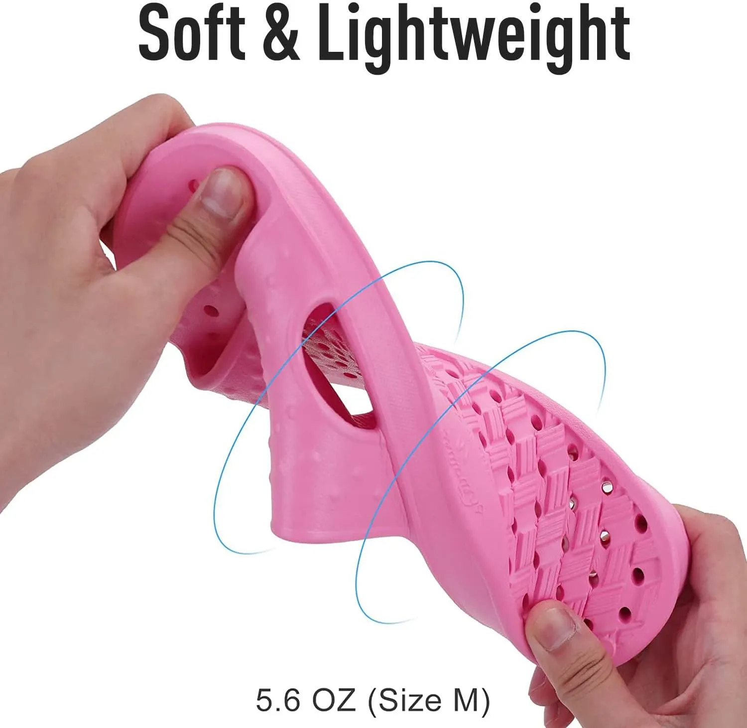 shevalues Shower Shoes for Women with Arch Support Quick Drying Pool Slides Lightweight Beach Sandals with Drain Holes