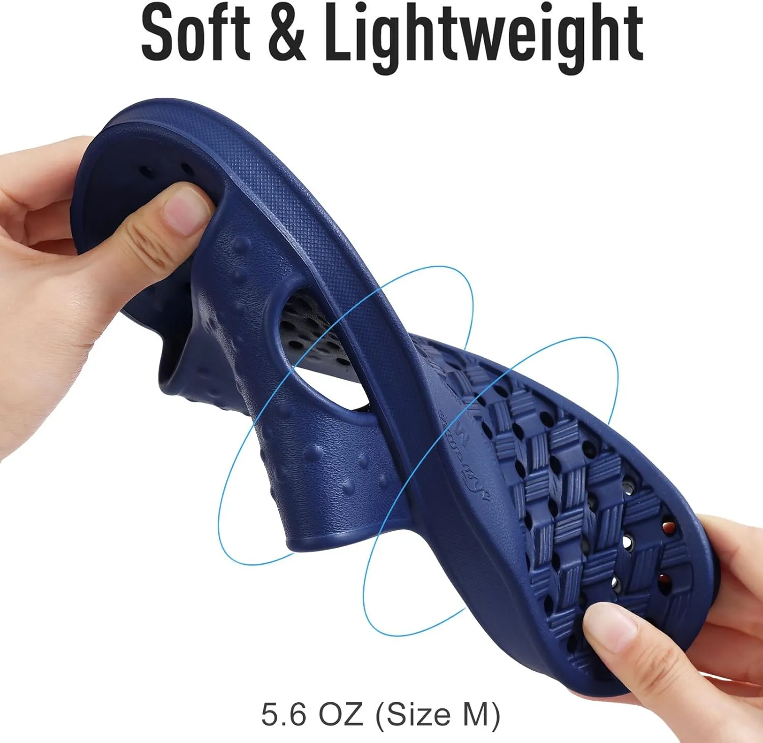 shevalues Shower Shoes for Women with Arch Support Quick Drying Pool Slides Lightweight Beach Sandals with Drain Holes