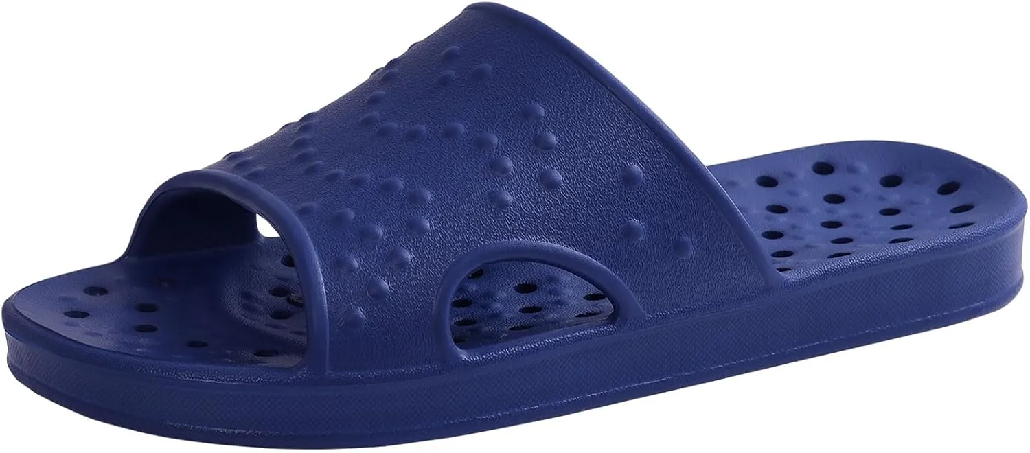 shevalues Shower Shoes for Women with Arch Support Quick Drying Pool Slides Lightweight Beach Sandals with Drain Holes