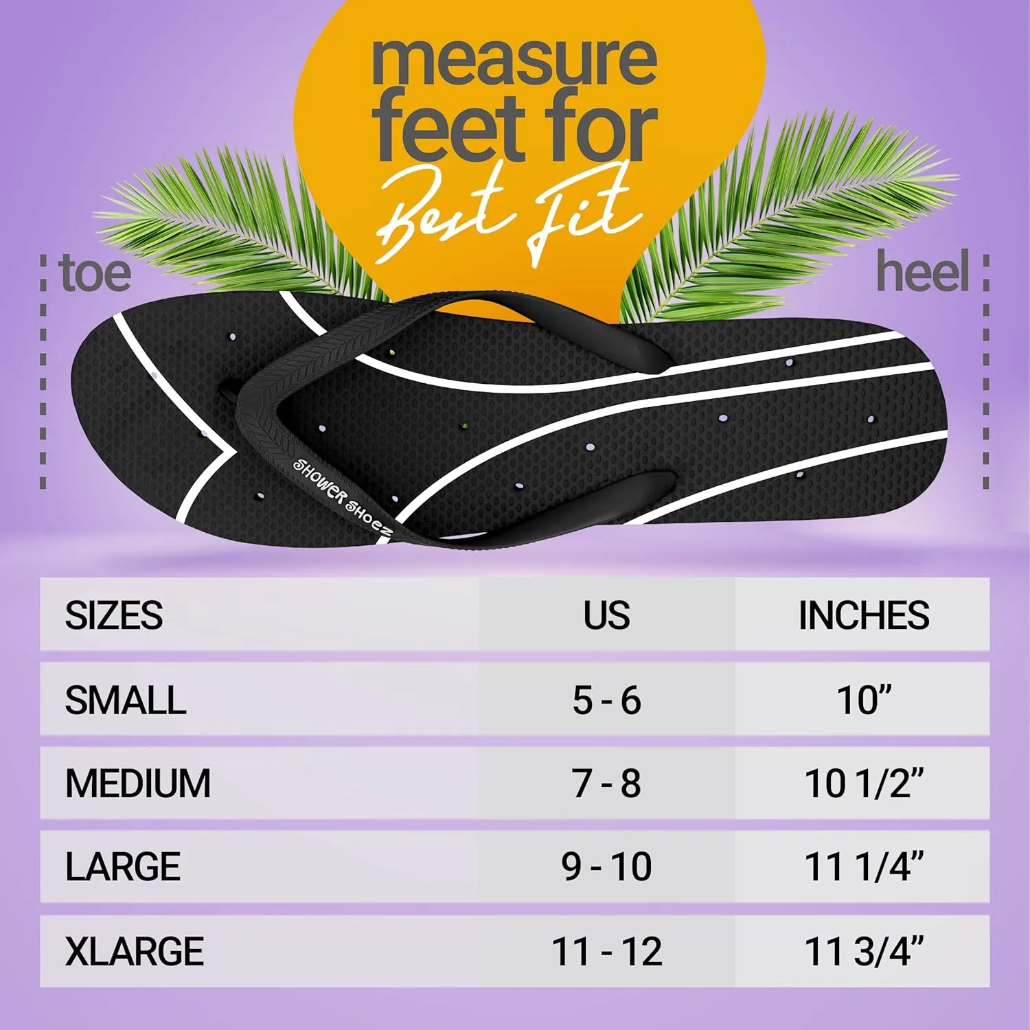 Shower Shoez Women's Non-Slip Pool Dorm Water Sandals Flip Flops