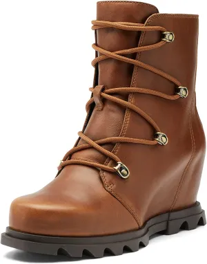 Sorel Women's Joan of Arctic Wedge III Lace Boot — Waterproof Suede Wedge Boots