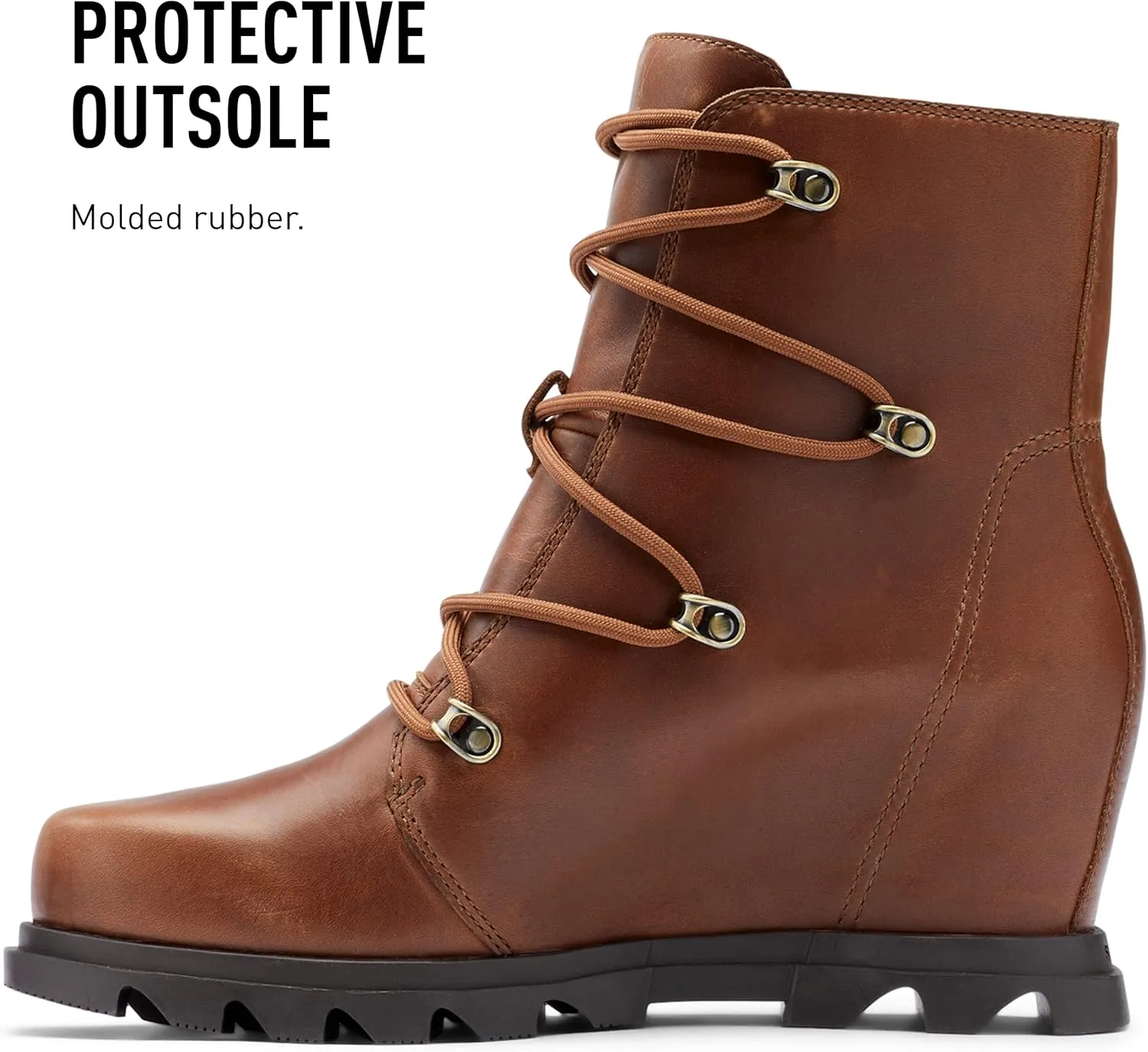 Sorel Women's Joan of Arctic Wedge III Lace Boot — Waterproof Suede Wedge Boots