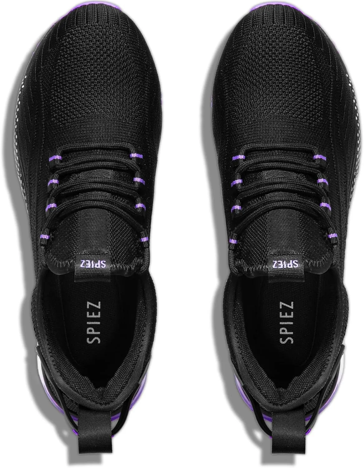 SPIEZ Safety Shoes for Women, Lightweight Non Slip Work Shoes, Air Cushion Safety Sneakers for Work and Daily Wear Pink/Purple US 5-9.5