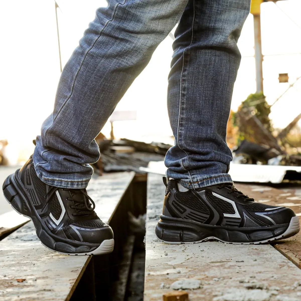 Steel Toe Shoes for Men Women – Durable Soles, Lightweight Comfortable Safety Work Sneakers