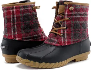 STQ Duck Boots for Women Waterproof Winter Boots Quilted Snow Boots
