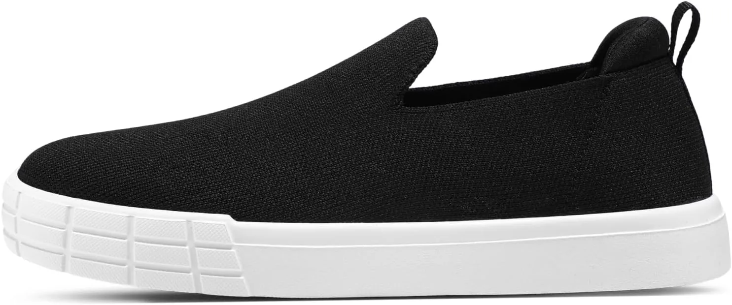 STQ Womens Wide Toe Box Barefoot Shoes Knit Casual Slip on Shoes for Summer
