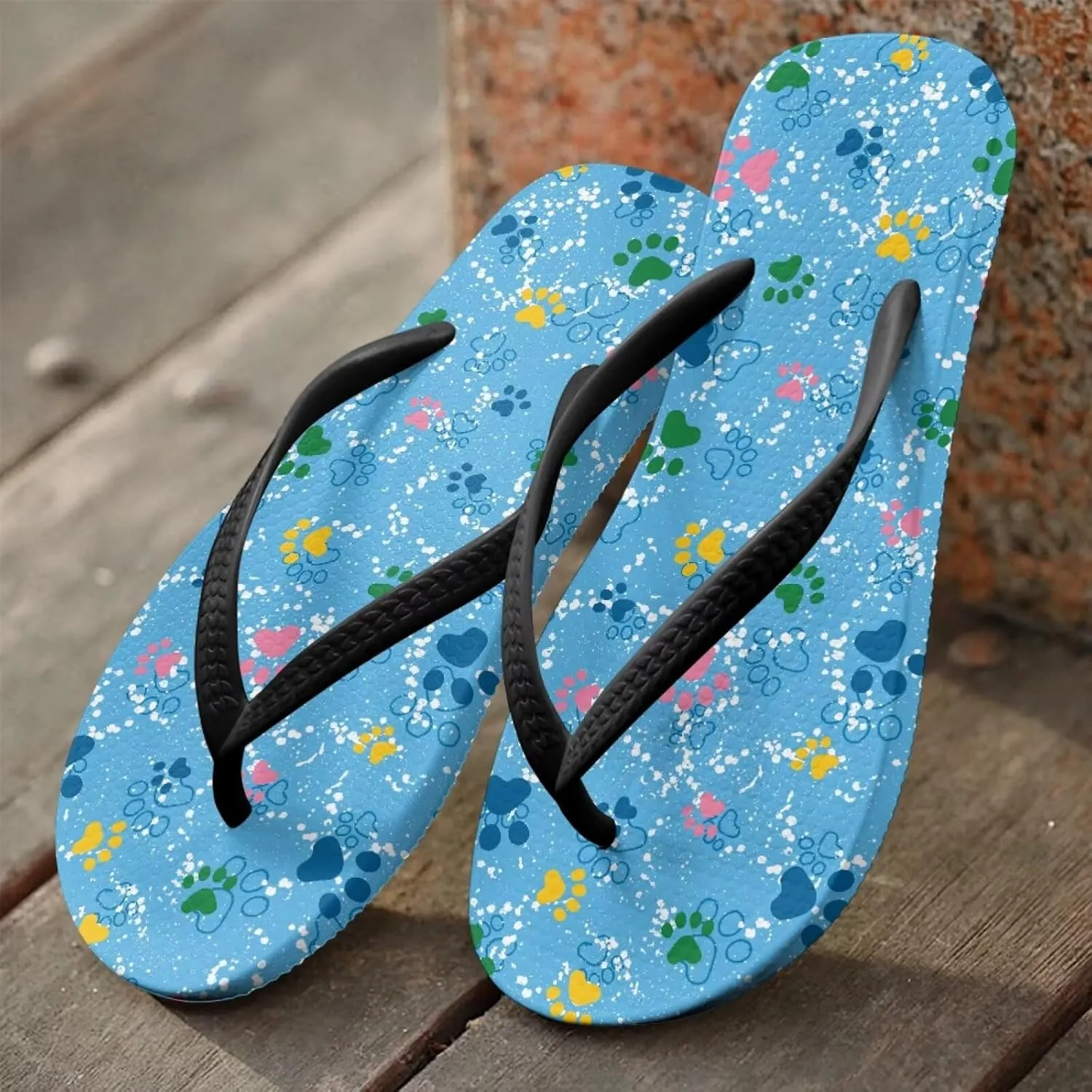 Summer Slides for Women Non Slip EVA Sole Pool Sandals with Shock Resistant Quick-Dry Beach Flip Flops