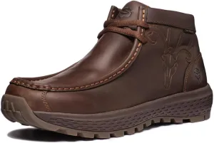 SUREWAY Men's Chukka Boots,Fashion and Comfort Driving Shoes, Leather Moc Toe Work Boots