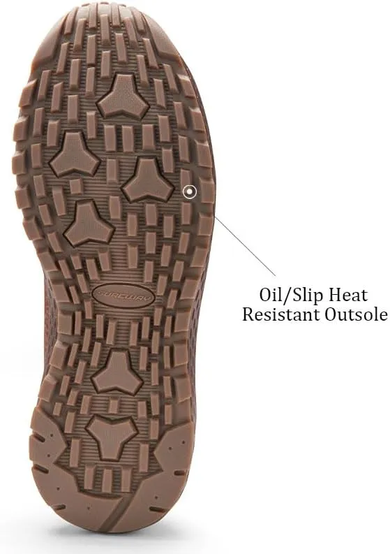 SUREWAY Men's Chukka Boots,Fashion and Comfort Driving Shoes, Leather Moc Toe Work Boots