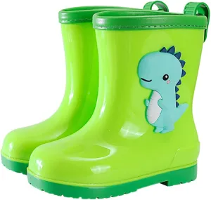 Toddler Dinosaur Rain Boots Little Girls Water Boots Kids' Rainboots Rubber Waterproof Non Slip Rain Boots For Kids