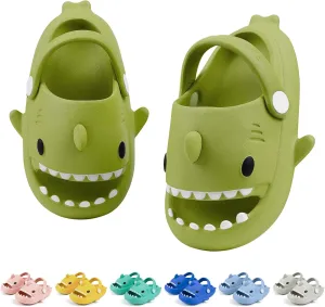 Toddler Shark Cloud Slides | Kids Shower Sandals | Boys Girls Cute Cartoon Fish Flip Flops | Beach Pool Home Slippers Shoes | Quick Dry Non-Slip