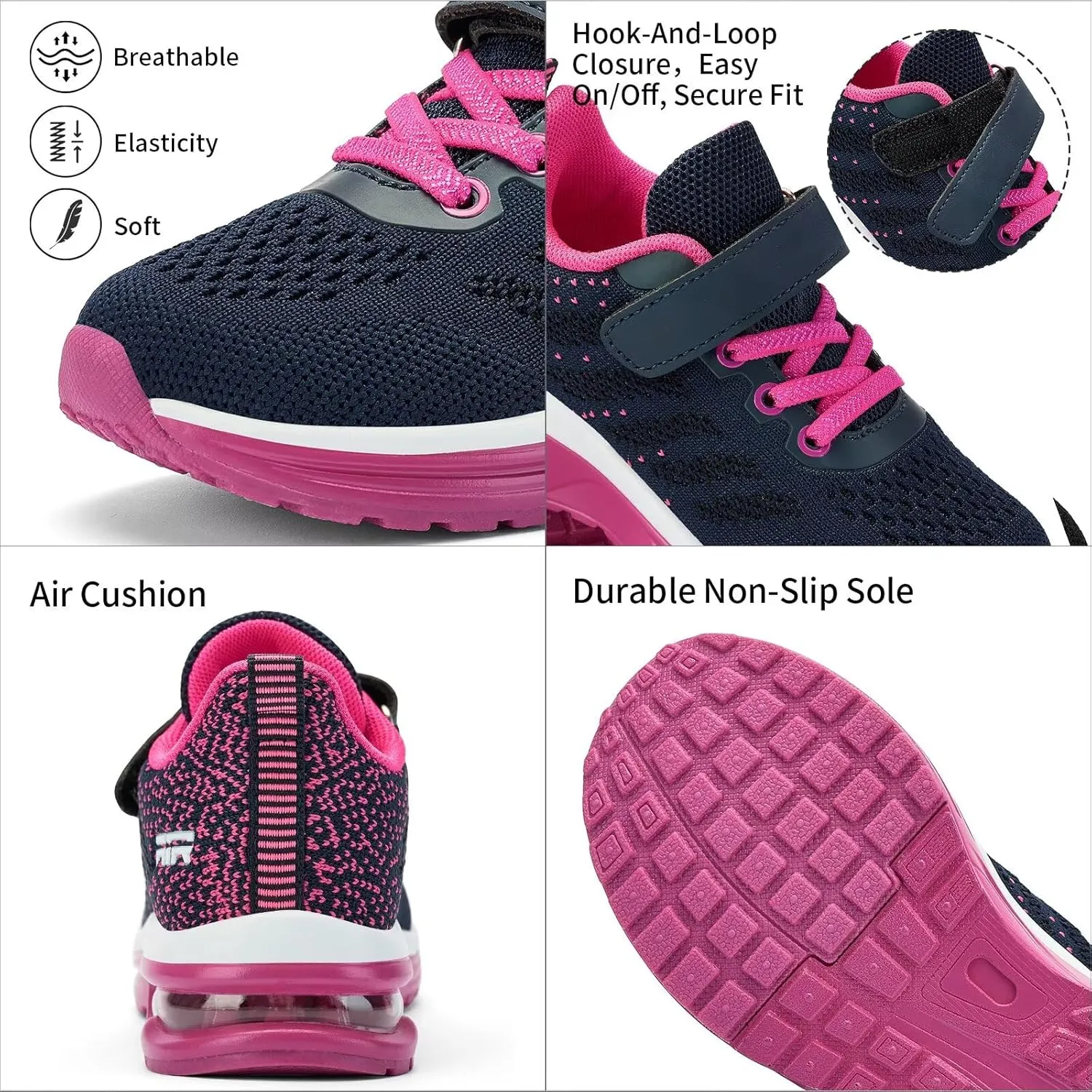 Toddler/Little Kids Sneakers Boys Girls Tennis Sport Non-Slip Athletic Shoes Lightweight Running Walking Shoes