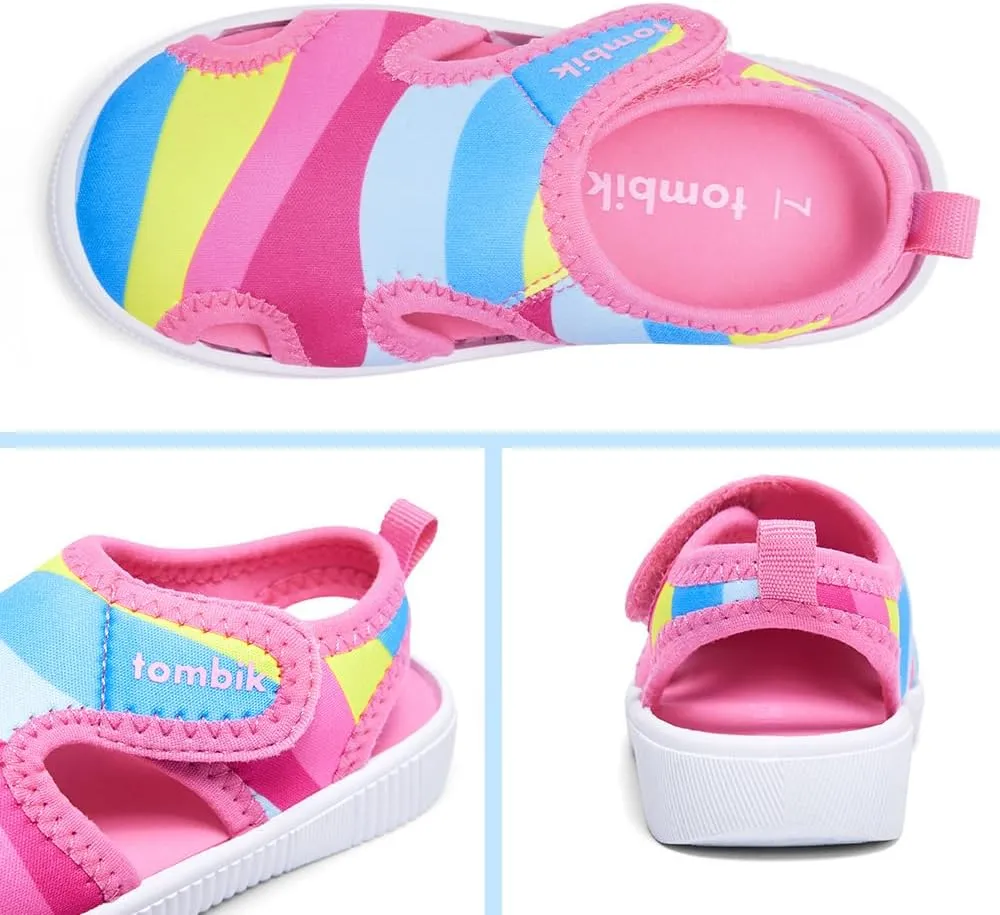 tombik Kids Boys Girls Water Shoes Quick-Dry Swim Beach Outdoor Sport Pool Sandals Barefoot Aqua Socks Baby Toddler Little Kid