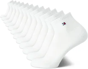 Tommy Hilfiger Men's Quarter Socks - 12 Pack Arch Support Cushion Comfort Ankle Socks