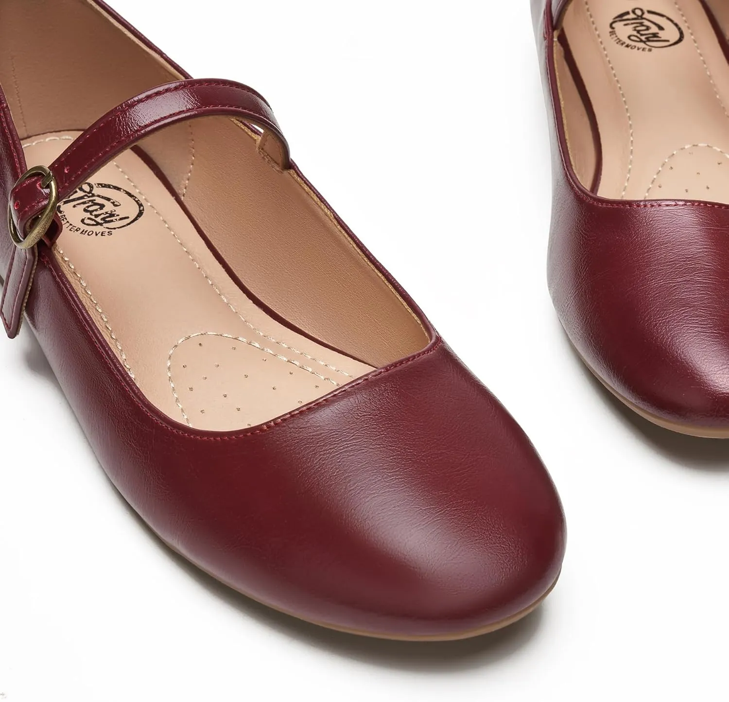 Trary Mary Jane Ballet Flats, Black Flats for Women, Ankle Strap Dressy Comfortable Flats