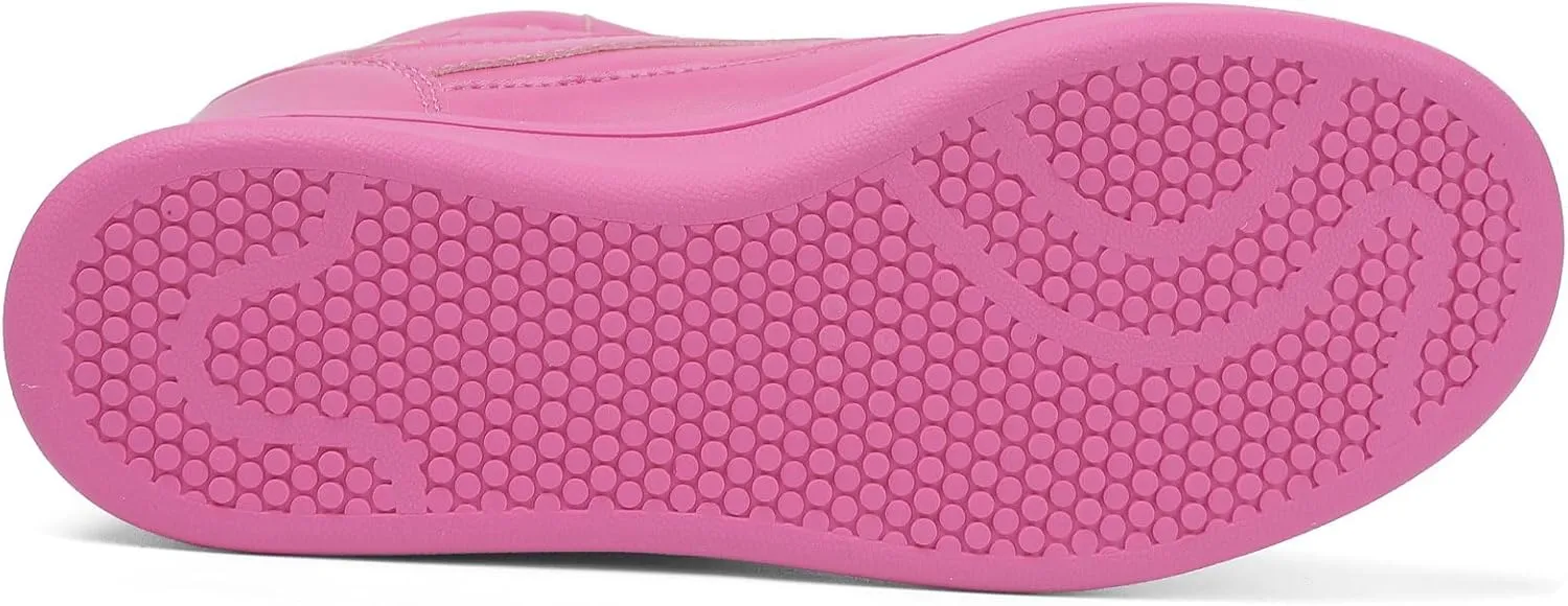 UBFEN Womens High Top Ankle Support Sneakers Vibrant Colour Hidden Wedge Heel Retro 80s Tennis Shoes for Girls Cosplay Removable Insole Backpacking Boots