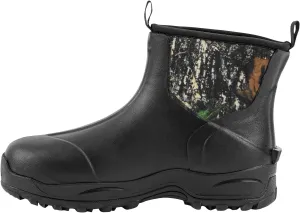 Ubon Men's Short Ankle Rubber Rain Boots Waterproof, Slip On Insulated Mud Work Rainboots Garden Shoes