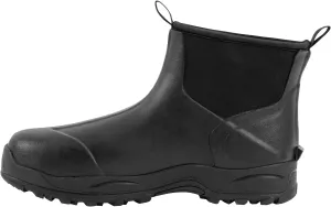 Ubon Men's Short Ankle Rubber Rain Boots Waterproof, Slip On Insulated Mud Work Rainboots Garden Shoes