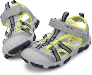 UOVO Boys Sandals Kids Sandals Hiking Athletic Closed-Toe Beach Summer Sandals for Boys Quick-Drying