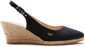 VISCATA Palomera Women's Sandals Espadrille Canvas Slingback Buckle Wedges