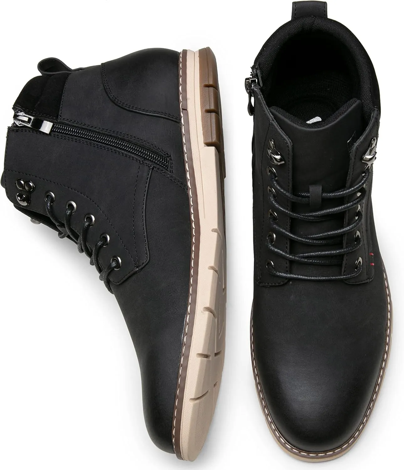 Vostey Boots for Men Casual Boots Fashion Waterproof Men's Motorcycle Shoes