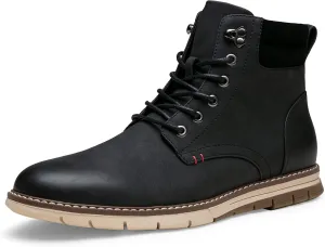 Vostey Boots for Men Casual Boots Fashion Waterproof Men's Motorcycle Shoes