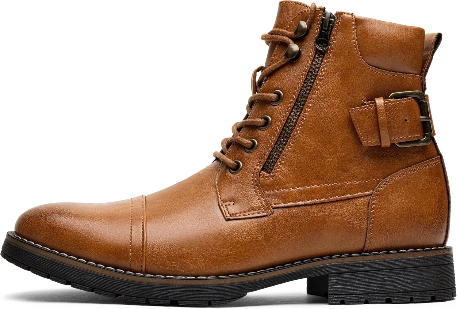 Vostey Men's Boots Boots for Men Casual Boots Motorcycle Combat Ankle Dress Boots Mens