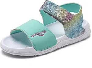 WateLves Kids Sandals Toddler Summer Sandals Adjustable Hook and Loop Strap Sport Sandal Shoes