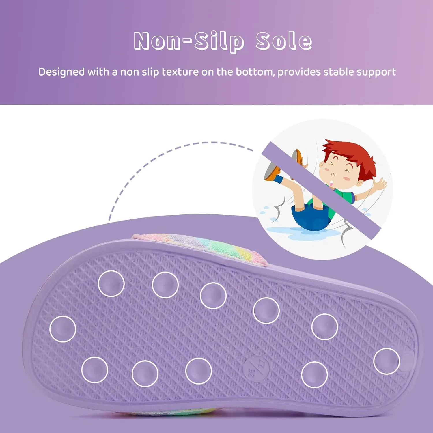 WateLves Toddler Boys Girls Slides Sandals for Swim Beach Kids Water Shoes Casual Slippers