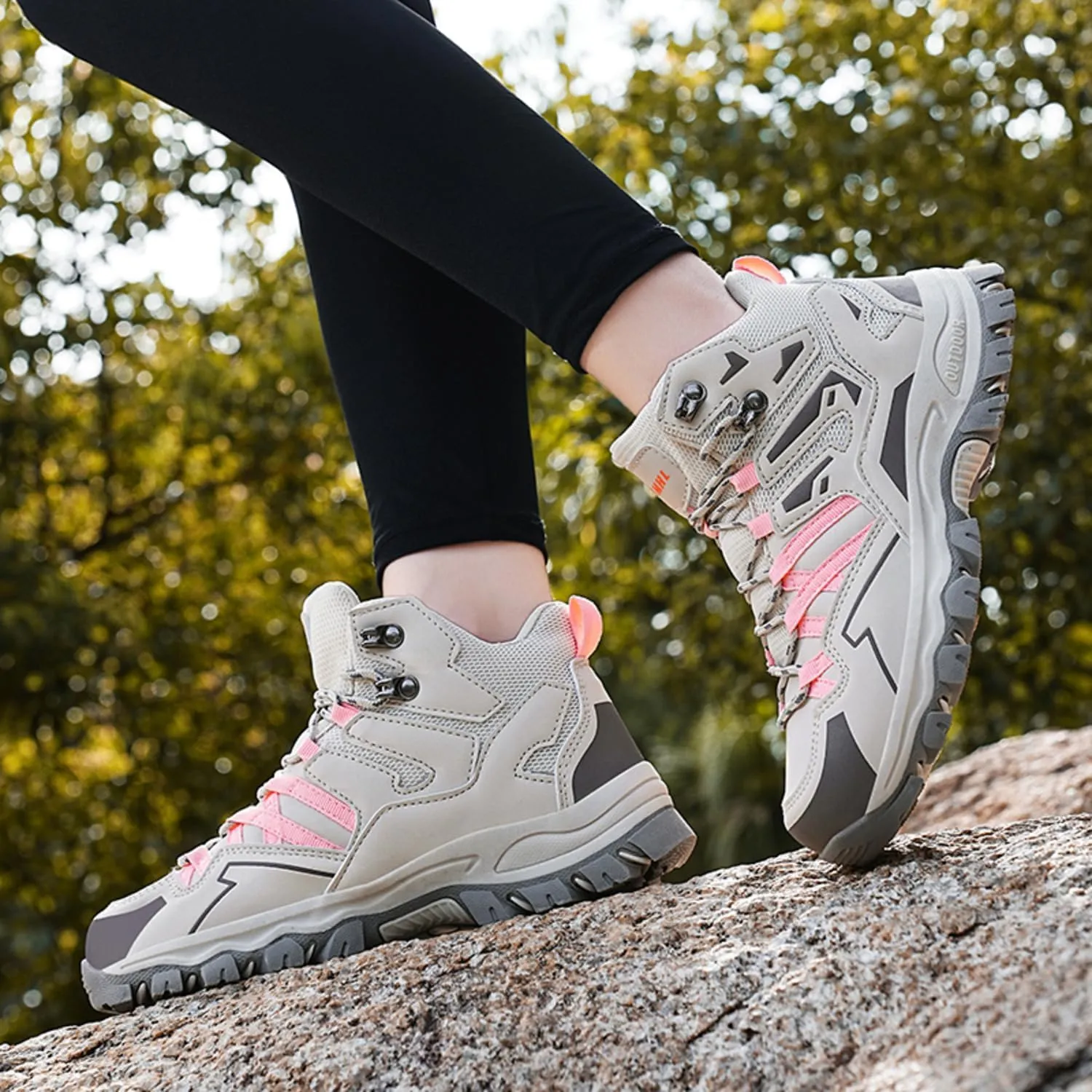 Waterproof Women's Hiking Boots Trekking Camping Boots for Outdoor