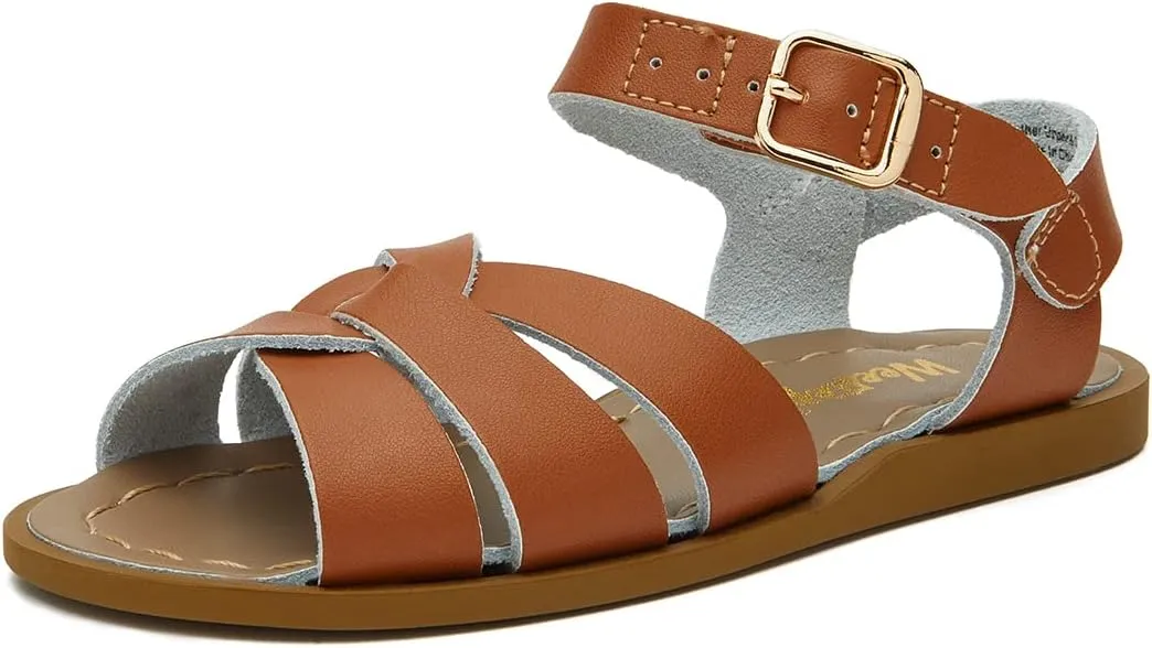 Weestep Toddler Little Kid Girls Adjustable Fit with hook-and-loop Elastic Band Quick-Dry Summer Sandals