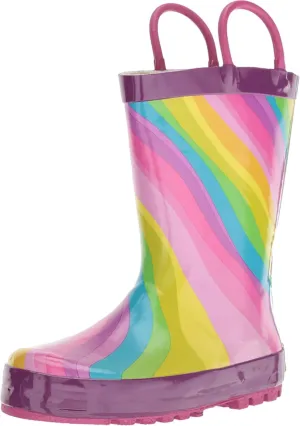 Western Chief Rain Boots with Pull on Handles for Toddlers and Kids - Premium Waterproof Boots for Boys and Girls