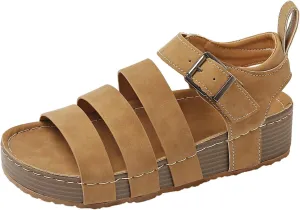 Women's Ankle Strap Sandal with Bracelet Colorful and Stylish Shoe a Cushioned Footbed- All-Day Legendary Comfort Hiking Workout Shoes