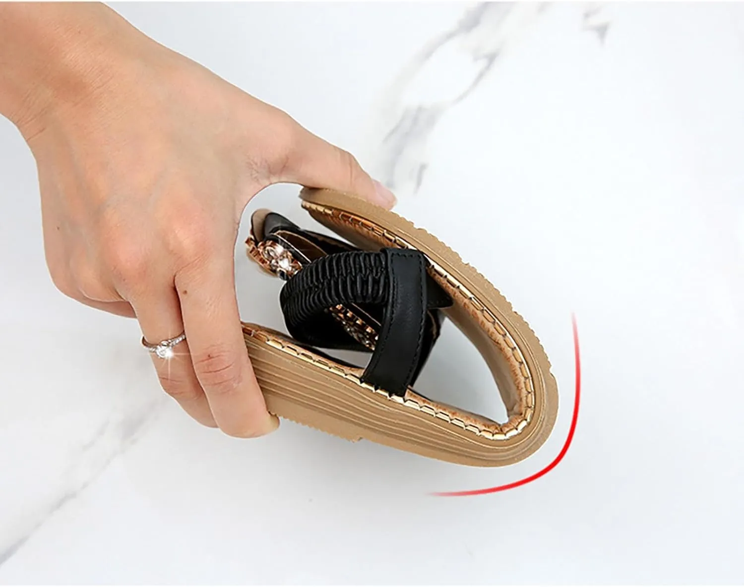 Women's Boho Bling Jeweled Flat Sandals T-strap Summer Beach Slingback Retro Flipflops Thong Sandal