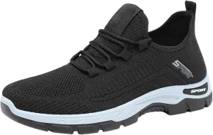 Women's Flats Shoes Slip On Mesh Breathable Casual Loafers Comfortable Soft Woman Comfort Orthopedic Diabetic Fashion Walking Shoes with Arch Support