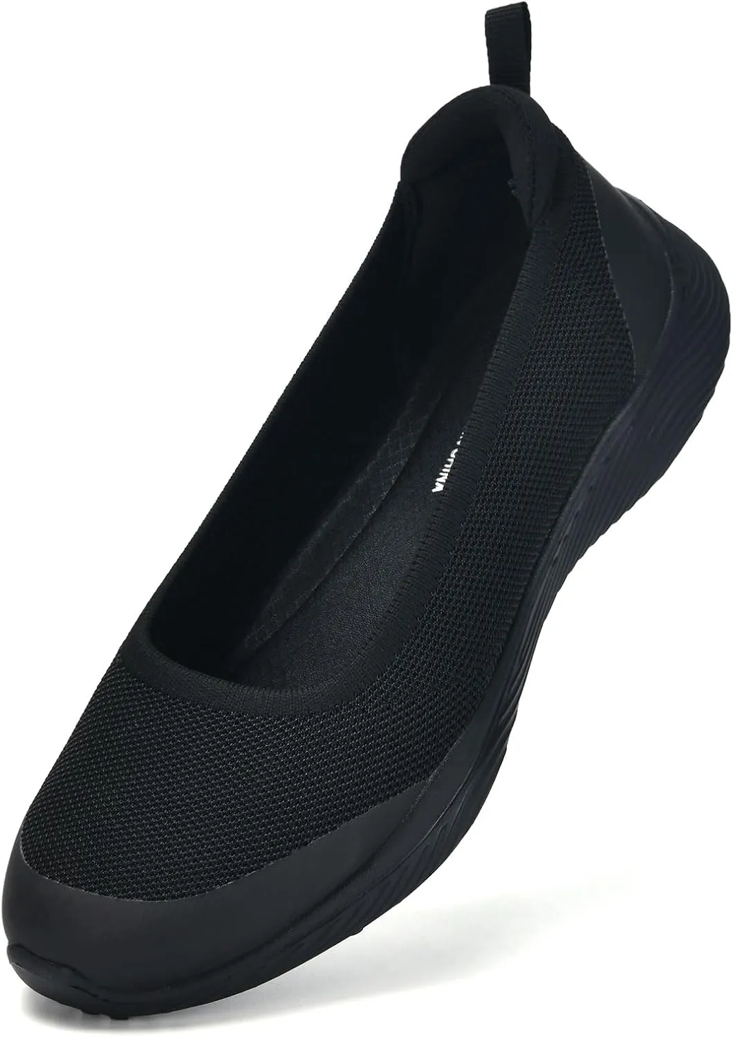 Women's Flats Slip On Shoes Knit Walking Sneakers Casual Low Wedge Nurse Loafers Comfortable Lightweight Breathable