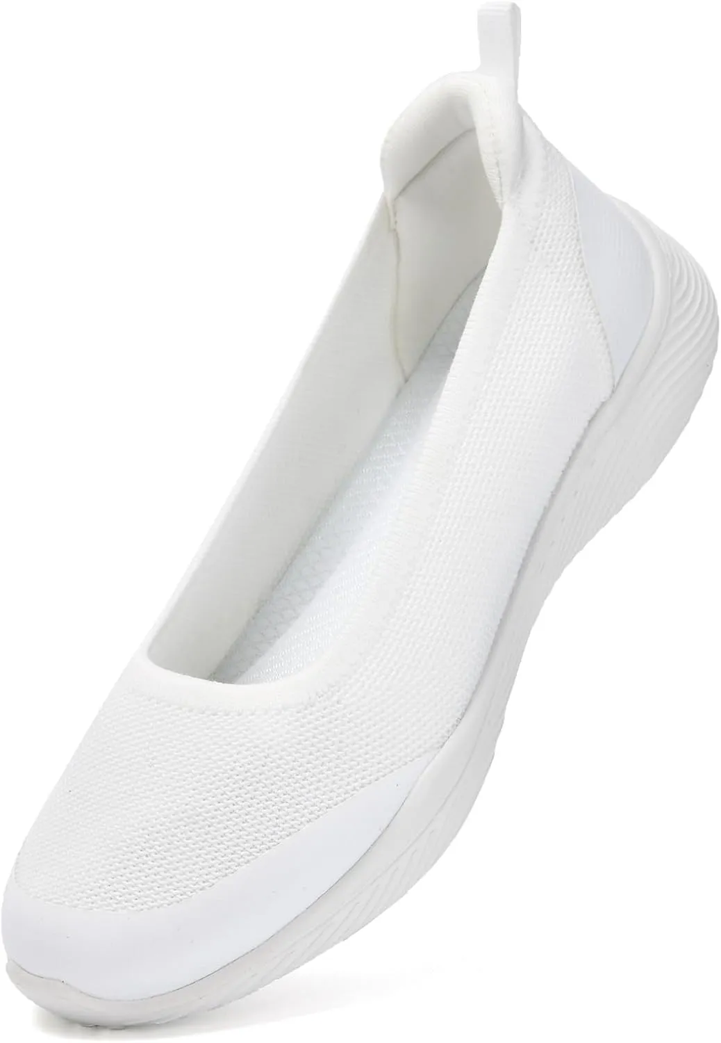 Women's Flats Slip On Shoes Knit Walking Sneakers Casual Low Wedge Nurse Loafers Comfortable Lightweight Breathable