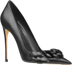 Women's Floral Office Heels, Classic Pointed Toe Comfort Pump