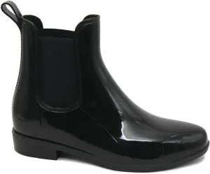Women's Ladies Shiny Short Ankle High Rain Winter Boots Booties Slip On