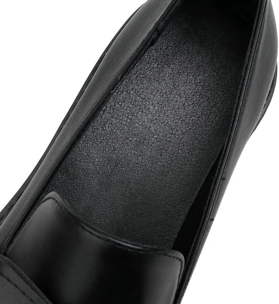 Women's Platform Mary Janes Chunky Heel Ankle Strap Uniform Dress Shoes Heeled Gothic Lolita Oxfords
