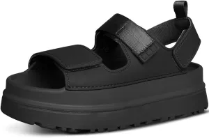 Womens Platform Sandals Flat Sandals Women Sandals with Back Strap Summer Footbed Sandals Adjustable Leather Slip On
