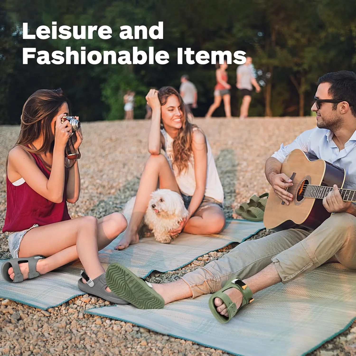 Womens Sandals, Summer Beach Sandals for Woman 2025, Womens Slides, Women Beach Sandals & Summer Shoes Comfortable, Pool Slip On Sandals Women