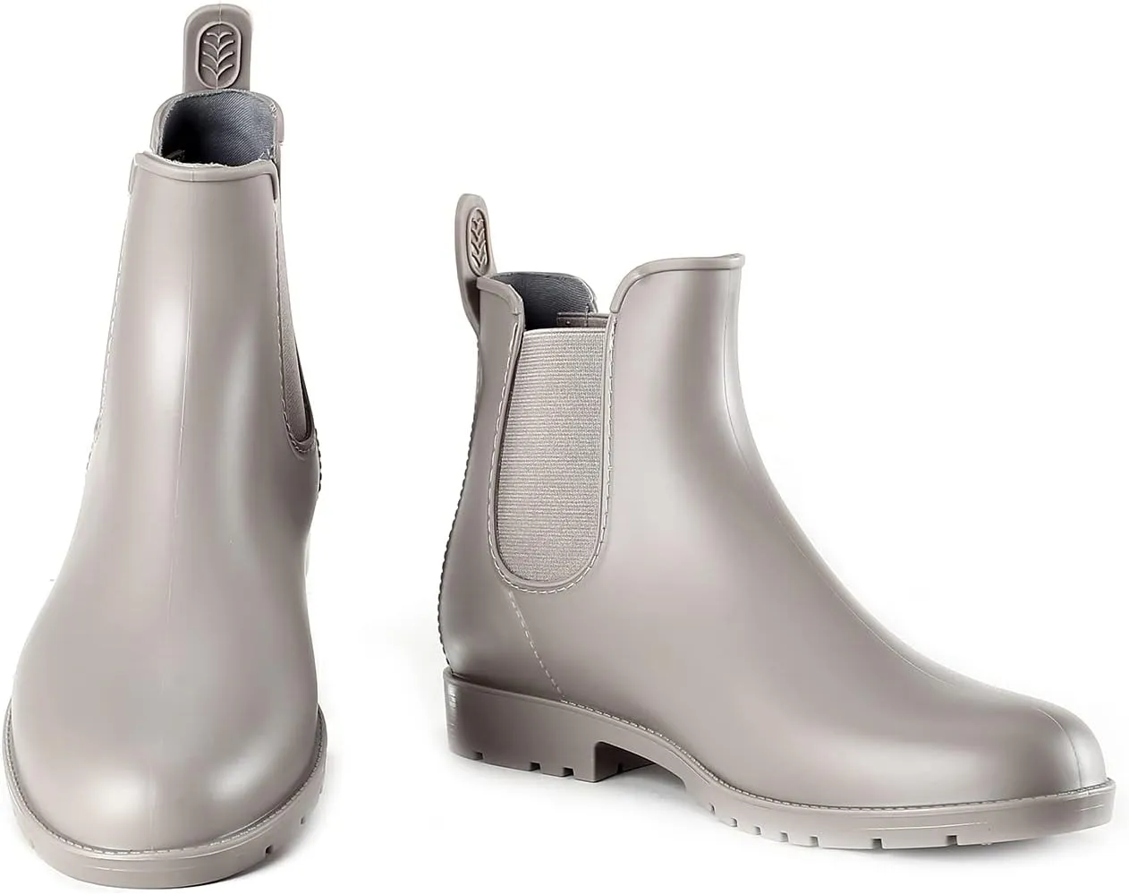 Women's Short Rain Boots Waterproof Anti Slip Rubber Ankle Chelsea Booties